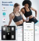 GE Smart Scale for Body Weight, BMI, Body Fat, Muscle Mass, Large Display | 14 Metrics Body Composition Scale for Bathroom, 5.3-inch Screen, Accurate Weighing with Bluetooth Sync, Black - Image 7