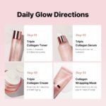 medicube Glass Skin Collagen Trial Kit - Mini Skincare Set | Korean Skincare Set, Ideal Gifts for women, 4-Step Skincare Set for glowy skin, Travel Eseentials - Image 4