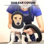 Dog Calming Hoodie - No Shake Ear Wraps for Dogs, Anxiety Relief & Noise Protection, Pet Ear Cover for Thunderstorms, Firework, Grooming, Force Drying, Darkgrey L - Image 8