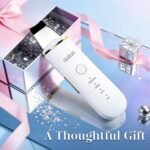 GUGUG Skin Scrubber Spatula Pore Cleaner Blackhead Remover,4 Modes,White | Deep-cleansing face spatula for blackheads,pores and whiteheads,with 5-minute auto-off,USB charging and 2 silicone heads. - Image 10