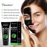 Blooskim Blackhead Remover Mask for Face: Black Peel Off Face Mask – Charcoal Peel Off Face Mask for Oily & Combination Skin – Refreshing Botanical Formula, 2.8 fl oz - Image 3