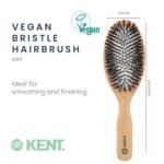 Kent V07 Vegan Boar Bristle Hair Brush, Large Organic Hair Brush for Smoothing and Boosting Shine, Eco Friendly Paddle Brush Ideal for All Hair Types - Image 3