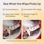 HICC PET Mouth Cleaning Finger Wipes for Dogs & Cats, 50 Count | Textured finger-fit wipes for routine mouth cleaning and visible food residue on accessible tooth surfaces after meals - Image 4