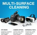 SmoTecQ Glasses Cleaner Kit – Alcohol-Free, Plant-Based Spray + Ultra-Soft Microfiber Cloths for Eyeglasses, Screens & Cameras – 2 x 2oz Spray Bottles + 2 Cloths + Travel Pouch Set - Image 5