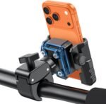 OMOTON BK01 Anti-Vibration Bike Phone Mount, Quick Lock for Riders | Fits Handlebars 0.7-1.56" & Rearview Mirror, 360° Rotation, Tool-Free, Shockproof For Bike, Motorcycle, Scooter, Stroller - Image 2