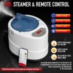Infrared Steam Sauna with 660nm 470nm 850nm Red & Blue Light Therapy | 3L 1300W Steamer, 9 Heat Levels, 2 Light Therapy Modes, XXL Folding Chair, Portable Sauna Tent Personal Indoor Sauna for Home - Image 5
