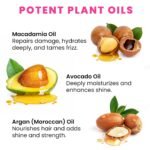 Hair Oil Capsules - Hair Vitamins A, E, & Pro B5 - Serum Enriched with Argan Oil, Macadamia, Avocado Oils & Moroccan Oil for All Hair Types Frizzy, Dry, Curly - For Women & Men (40 Capsules) - Image 4