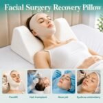 Facial Surgery Recovery Pillow Back Sleeper Wedge Pillow for Facelift & Rhinoplasty Recovery,Memory Foam Support Back Sleeping Training Pillows Suit for After Neck Surgery Hair Transplant or Nose Job - Image 3