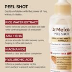 Dr.Melaxin Peel Shot Glow White Rice Peeling Ampoule with Rice Extract & AHA BHA, Brightening & Gentle Exfoliating Serum for Sebum Control, Niacinamide & Hyaluronic Acid, Korean Skincare, 2.71 fl.oz - Image 6