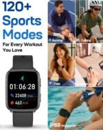 MorePro Fitness Tracker with 24/7 Heart Rate & Blood Pressure Monitor, Blood Oxygen & Sleep Tracker, Smart Watch with Step Calorie Counter, IP68 Waterproof Activity Tracker for Women Men Android iOS - Image 6
