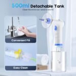 Electric Ear Wax Removal Kit for Adults with 4 Cleaning Modes, Home Use | Safe and Effective Ear Irrigation Flushing System with 500ml Water Bottle, Towel, Waste Basin, 15 Tips, Blue - Image 7
