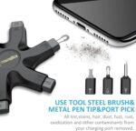 iPhone Cleaning Kit for Charging Port Cleaner,Lightning Charger Connector | Speaker Cable,AirPod Pro Cell Phone，Cleaning Putty，Repair Restore Tool,Thin Cleaning Brushes,Microfiber Cloths,Port Pick - Image 7
