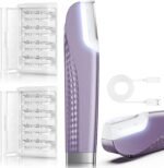 Dermaplane Razor for Women Face, Dermaplaning with 8 Refill Blades (Purple) | Peach Fuzz and Exfoliates, Rechargeable Dermaplane Tool, 3 Adjustable Speeds, LED Light, Simple to Operate, Easy to Carry - Image 2