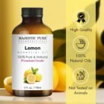 Majestic Pure Lemon Essential Oil for Diffuser - 4 Fl Oz | 100% Pure & Natural Ideal for diffuser use, aromatherapy, massage, soap making, candle making home fragrance - Image 4