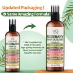 Blend Of Pure Rosemary Oil For Hair Growth 6 Fl Oz With Castor, Batana Oil | Infused With Biotin & Vitamin E-Blend of Effective Hair Oils for Hair Growth-Strengthening Treatment - VITAL AFFAIR - Image 10