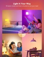 Govee Smart Light Bulbs, 1200 Lumens Dimmable BR30 Bulbs, RGBWW Color Changing Light Bulb, Flood Light Bulbs Work with Alexa, Google Assistant, WiFi & Bluetooth LED Bulbs, Music Sync, 2 Pack | RGBWW Color Changing Light Bulb, Flood Light Bulbs Work with Alexa, Google Assistant, WiFi & Bluetooth LED Bulbs, Music Sync - Image 6