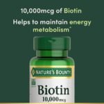 Nature's Bounty Biotin Hair Skin & Nails Vitamins, 10,000mcg, 120 Softgels - Image 5