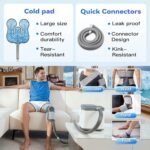 Cold Therapy Machine, Silent Brushless Pump Knee Ice Machine | Easy-to-use 2.4G Remote for Cryotherapy System, Ice Therapy Machine for Knee, Shoulder, Hip, Ankle, Leg Relief. - Image 4