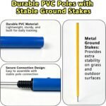 6-Pack Dog Agility Weave Poles with Stakes for Backyard Dog Training - Image 7
