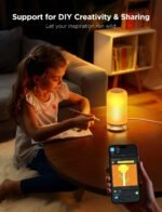 Govee RGBIC Smart Table Lamp 2, Touch Bedside Small Table Lamp (Corded) | LED Desk Lamp Compatible with SmartThings, Matter, Alexa, Nightstand Lamp for Bedroom Living Room Night Light, 64 Scene Modes - Image 7