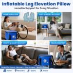 Ice Machine for Knee After Surgery with Inflatable Leg Elevation Pillow | Portable Cold Therapy Machine with Timer & Compression Pad for Hip and Knee Replacement Recovery - Image 7