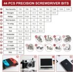 59 in 1 Small Magnetic Precision Screwdriver Set With Case | Multi-bit Screwdriver Set, Professional Electronic Tools Kit for iPhone, MacBook, Computer, Laptop, PC, RC, PS4, Xbox, Watch - Image 3