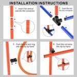 Dog Agility Training Equipment, 2-Sets Adjustable Dog Jumps & Hurdles Set for Backyard, Outdoor Dog Obstacle Course Training Starter Kit with Weave Poles and Carrying Bag for Large Small Dogs - Image 4
