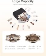 LOVEVOOK Laptop Tote Bag for Women Work, Teacher Tote Bag with Large Cup Holder, Waterproof Leather Computer Bag - Image 6