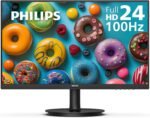 Philips 24 Inch Computer Monitor FHD 100Hz VA VESA Flicker-Free, 241V8LB | 1920×1080 LED Monitor, 4ms GtG, Adaptive Sync, HDMI 1.4, Tilt Adjust, Low Blue Light, 4yr Advance Replacement Warranty - Image 2