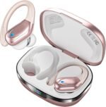 HAOYUYAN Sports Bluetooth Headphones, 80Hrs Playtime Wireless Earbuds with LED Power Display, IPX7 Waterproof Earphones for Workout/Running, Noise Canceling Headset Ear Buds - Image 2