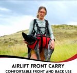 Airlift Original V2 Dog Carrier Sling | Light-Weight Dog Sling Now More Comfortable | for Injured, Sick, or Old Dogs | New Improved Shoulder Padding Now Included | Large (45–70 lbs) - Image 4