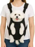 Mosago Dog Backpack Carrier, Front Chest Carrier for Small Dogs 7-11 lbs | Adjustable Shoulder Straps, Legs Out Design, Breathable Mesh, Hands-Free Carrying, Soft Padded Support, Walking/Hiking - Image 2