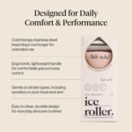 Kitsch Ice Roller for Face – Cooling Face Rollers for Women & Men - Pink | Stainless Steel Ice Face Roller to Reduce Puffiness, Redness & Headaches – Cooling Ice Roller for Face Women for Skin Care - Image 4