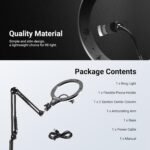 NEEWER Entry Level Version 10.5" 10W Ring Light with 46"-63" Stand, Overhead Phone Holder Mount Compatible with iPhone, Bi Color LED Selfie Lighting CRI85+ for TikTok Video Recording Streaming, N44 - Image 10