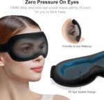 Gritin 100% Blackout Sleep Eye Mask for Women Men, Zero Pressure Sleep Mask | Ergonomic Design 3D Cutout Eye Movement and Eyelash Friendly Night Blindfold, Ultra Soft Comfortable for Sleeping - Image 4