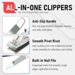 firiKer Nail Clippers with Nail File,Fingernail Clipper,Toe Nail Clippers | Nail Clipper Set (Silver), Large for Toenails,Small for Fingernails, Used Separately, Ideal Gift for Men and Women - Image 6