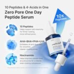 medicube Zero Pore One Day 10 Peptide Serum | Pore Refining & Oil Balancing Serum - AHA BHA PHA LHA, Copper Peptide, GHK-Cu, Daily Pore Care, Korean Skincare, 1.01 fl oz - Image 4