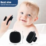 Face Scrubber, Silicone Face Scrubber for Men Facial Cleansing Brush Silicone Face Wash Brush Manual Waterproof Cleansing Skin Care Face Brushes for Exfoliating- Black - Image 7