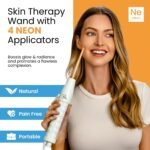 Pure Daily Care NuDerma Handheld Skin Therapy Wand Machine w/Neon – Anti-Aging - Skin Tightening - Wrinkle Reducing - Dark Circles – Clarifying - Hair & Scalp Stimulator - Image 4