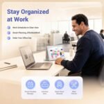 2026 New Upgraded Smart Digital Calendar, Family Planner No Subscription | Wall Planner WiFi Sync Color-Coded Family Schedule, Chore Chart & Meal Plan, HD Interactive Touchscreen Smart Calendar - Image 6