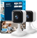 GNCC 2K Indoor Camera for Home Security with Phone App 5G/2.4G WiFi Pet Cam | Mini Pet Cam w/Human/Motion/Sound Detection, Compatible with Alexa, Cloud Storage Optional, Fixed View, Plug-in, 2 Pack - Image 2
