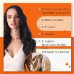 Full Shine Tape in Hair Extensions Human Hair, Jet Black 18 Inch 50G 20Pcs | Remy Black Human Hair Extensions, Seamless Invisible, Silky Straight Skin Weft, Add Length, Wedding Styling - Image 6