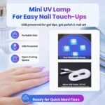 Beetles Mini UV Light for Gel Nails Flash Curing Innovative with Smart | Sensor for Easy and Fast Extension System, Portable Manicure UV LED Light for Gel Nail Polish DIY Nail Art - Image 8