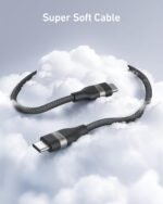 Anker Nano USB C to USB C Cable, 240W Fast Charging Cable (10 ft, Black) | Flexible Multi-Color Braided Charger for iPhone 17 Series, MacBook Pro, and More - Image 4