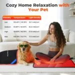 33"x17"Red & Blue Light Therapy Mat, 360 LEDs Infrared Light Pad for Body | Triple Wavelength Light (460nm+660nm+850nm) with 60W Power, Full-Body Design for Personalized At-Home Care - Image 4
