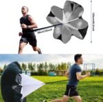 Professional Agility Ladder Speed Training Equipment Set-20ft Agility Ladder,12 Soccer Cones, 4 Agility Hurdles, Running Parachute, Suitable for Soccer Football Basketball Training - Image 4
