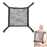 Toddler Tower Safety Net Toddler Safety Net for Enhanced Safety and Convenience,Double-Layer Design with Storage Enhanced Safety for Kids Kitchen Play & Activities - Image 2