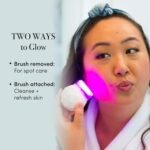 reVive Light Therapy Soniqué Mini Acne Cleanser, Battery-Operated | Sonic Face Cleanser Brush with Blue & Red Light Therapy, Medical-Grade Acne Device for Face & Body, Water-Resistant - Image 5