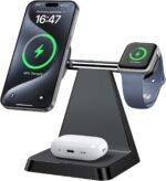 Charging Station for Multiple Devices Apple: Woruda 3 in 1 Magnetic Wireless Charger Stand for Mag Safe iPhone - Nightstand Charging Dock for iPhone 16 15 14 13 12 Pro Max Plus Apple Watch Airpods - Image 10