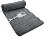 Heating Pad Electric Heat Pad, Hot Heated Pad,Multiple Temp and Timer Settings,Suitable for Shoulders, Neck, arms, Abdomen, Back, Legs, etc. (Gray Green, 24"X12") - Image 2